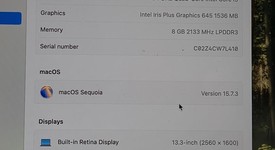 Good
													MacBook Pro 2019 - 13" - I5, Gray, 256 GB, 8 GB, photo 3 of 9