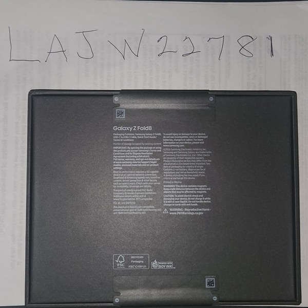 Samsung Galaxy Z Fold8 - Unlocked, 512 GB, Graphite, 12 GB, SM-F971U1