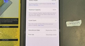 Mint
													Apple iPhone 17 - Cricket, Black, 256 GB, A3258, photo 1 of 6