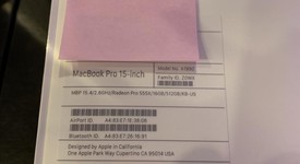 New
													MacBook Pro 2019 - 15" - I7, Silver, 512 GB, 16 GB, photo 1 of 2