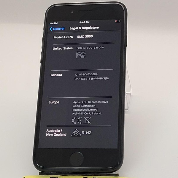 Apple iPhone SE 2nd Gen 2020 - AT&T, 64 GB, Black, A2275