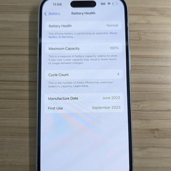 Apple iPhone 15 - Unlocked, 128 GB, Blue, A2846
