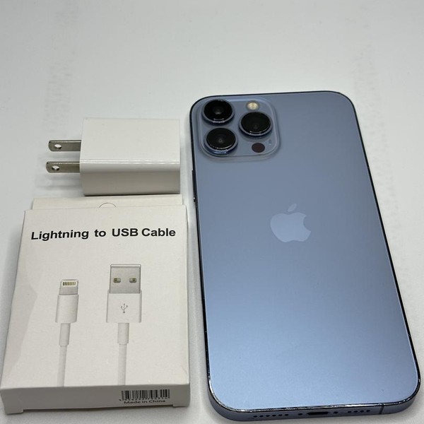 Apple iPhone 13 Pro Max - Unlocked, 128 GB, Sierra Blue, A2484