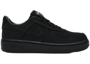 Nike Air Force 1 Low Stussy Black (PS) for sale
