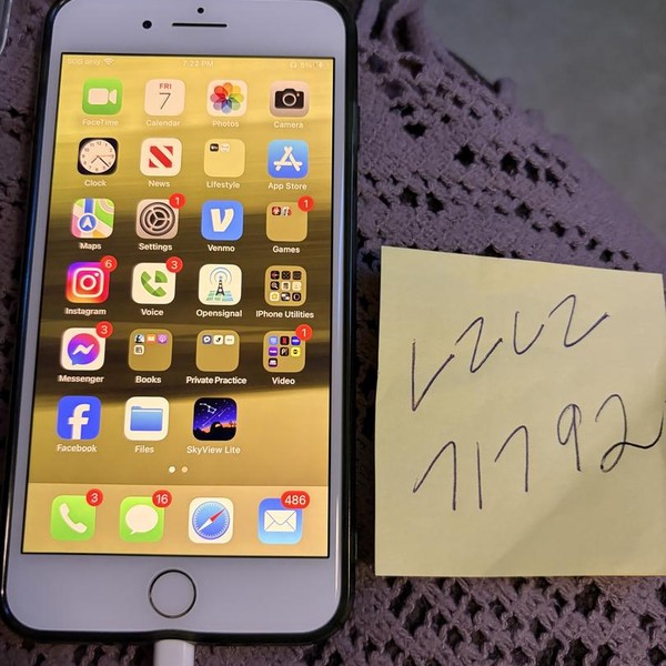 Apple iPhone 8 Plus - Unlocked, 128 GB, Silver, A1897, GSM