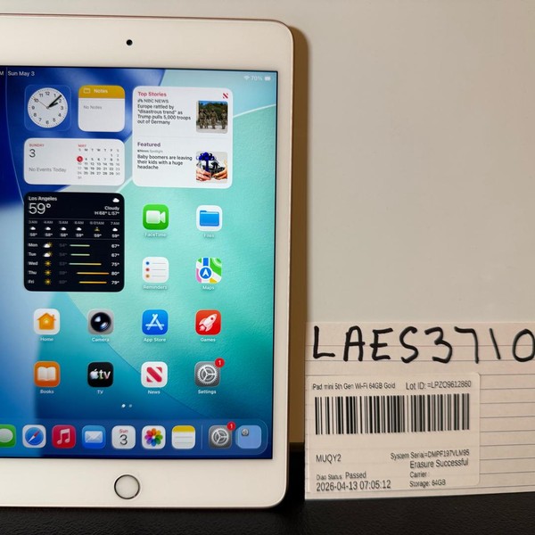 Apple iPad Mini (5th Gen) - Wi-Fi, 64 GB, Gold