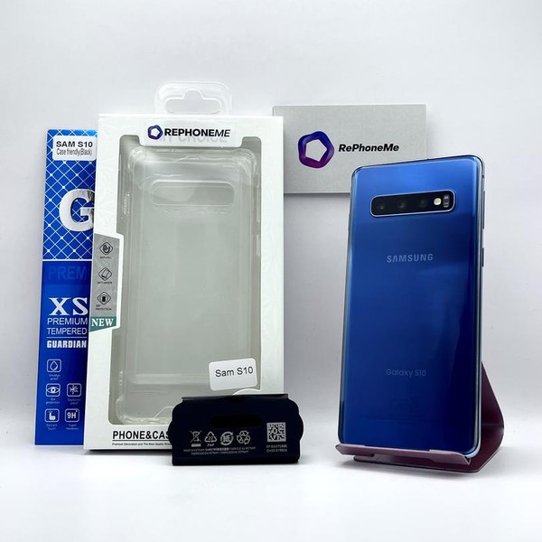 Samsung Galaxy S10 - Unlocked, 128 GB, Blue, 8 GB, SM-G973U1