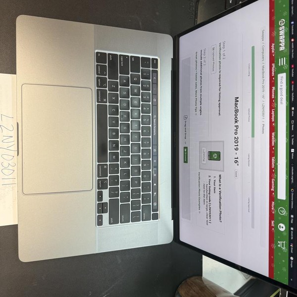 MacBook Pro 2019 - 16 inch - 1 TB, Silver, 16 GB, Intel Core i9