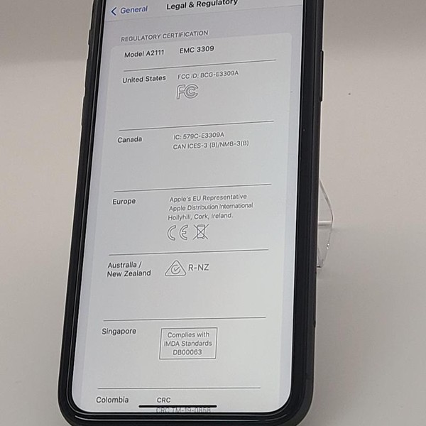 Apple iPhone 11 - AT&T, 64 GB, Black, A2111