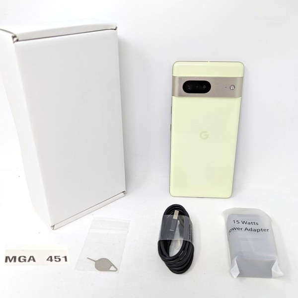 Google Pixel 7 - Unlocked, 128 GB, Lemongrass, 8 GB, GVU6C, Sub-6 5G