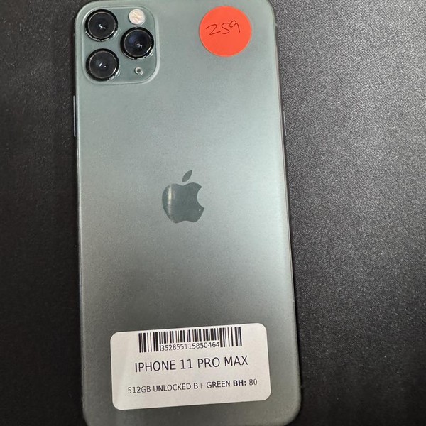Apple iPhone 11 Pro Max - Unlocked, 512 GB, Green, A2161