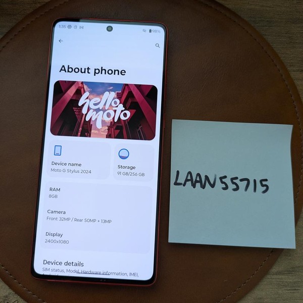 Moto G Stylus 5G (2024) - Unlocked, Red, 256 GB, 8 GB