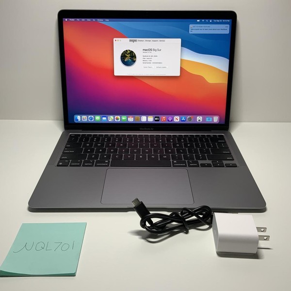 MacBook Air 2020 - 13 inch - 512 GB, Gray, 8 GB, Apple M1