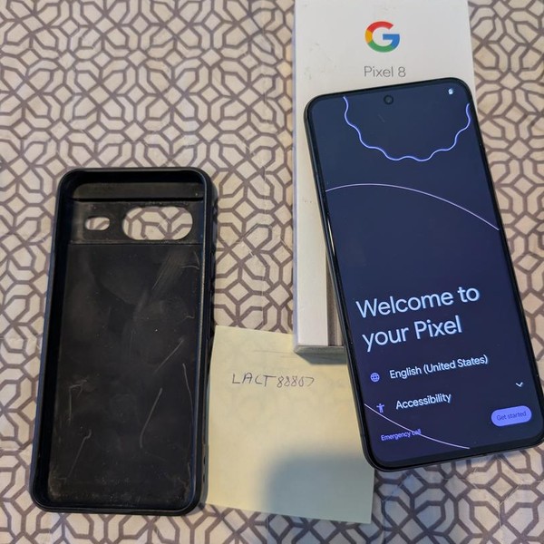 Google Pixel 8 - Unlocked, 128 GB, Obsidian, 8 GB, G9BQD, Sub-6 5G
