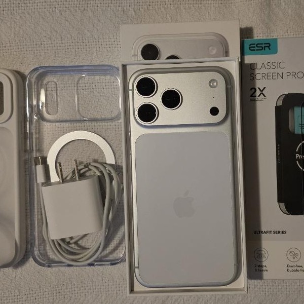 Apple iPhone 17 Pro Max - Unlocked, 256 GB, Silver, A3257