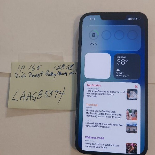 Apple iPhone 16e - Boost, 128 GB, Black, A3212