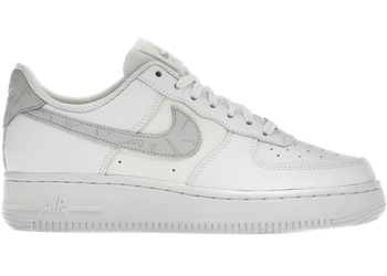 Nike Air Force 1 '07 Mini Swooshes White Sail Metallic Silver Pure Platinum (Women's) for sale