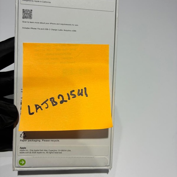 Apple iPhone 17e - Verizon, 256 GB, Black, A3575