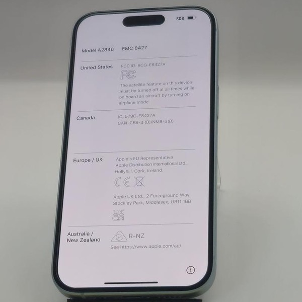 Apple iPhone 15 - AT&T, 128 GB, Blue, A2846