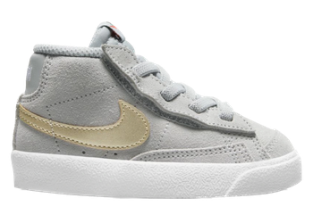Nike Blazer Mid 77 Grey Metallic Gold Star (TD) for sale