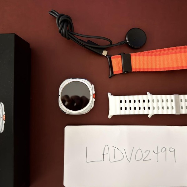 Samsung Galaxy Watch Ultra (2025) - Unlocked, Titanium White, SM-L705, 47mm