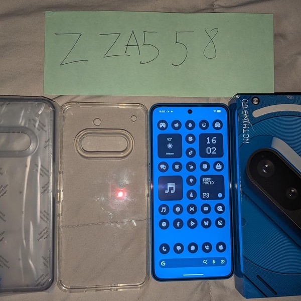 Nothing Phone (3a) - Unlocked, 256 GB, Blue, 12 GB