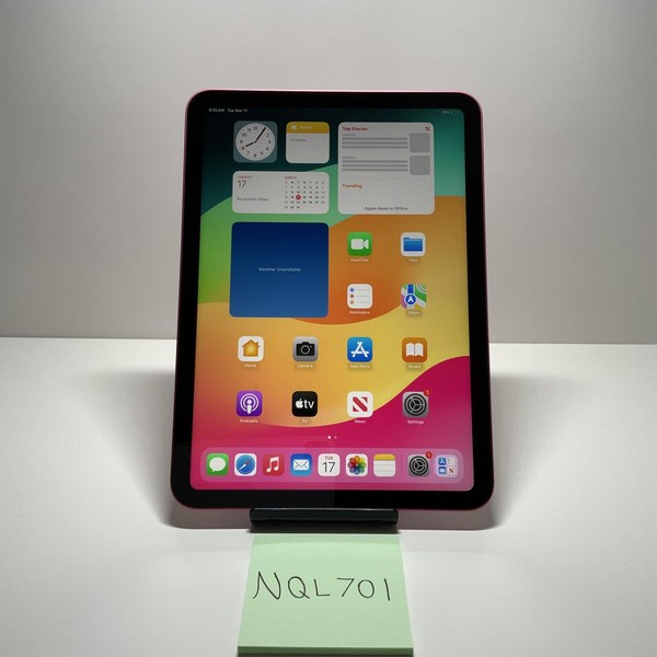 Apple iPad (10th Gen) - Wi-Fi, 64 GB, Pink, A2696