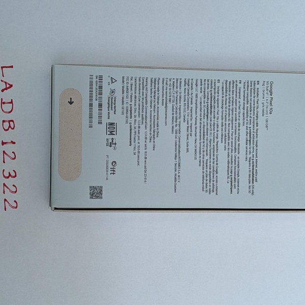 Google Pixel 10a - Unlocked, 128 GB, Fog, GE1GQ