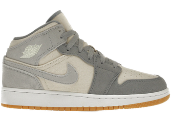 Jordan 1 Mid SE Coconut Milk Particle Grey (GS) for sale