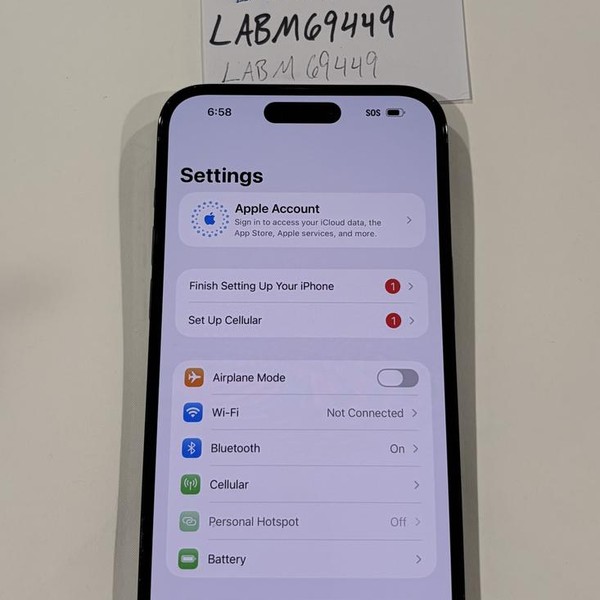 Apple iPhone 14 Pro Max - Unlocked, 128 GB, Black, A2651