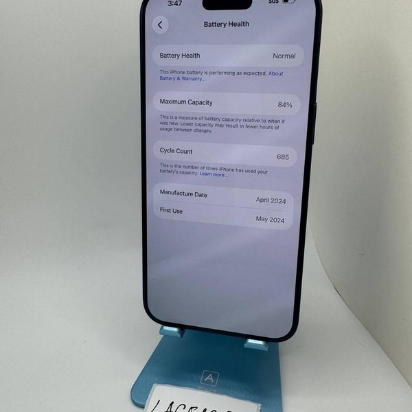 Apple iPhone 15 Pro Max - Unlocked, 1 TB, Blue, A2849