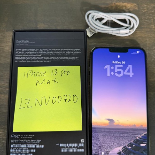 Apple iPhone 13 Pro Max - Unlocked, 256 GB, Graphite, A2484