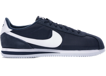 Nike Cortez Basic Nylon Obsidian White-Metallic Silver for sale