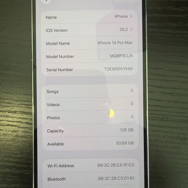 Apple iPhone 14 Pro Max - AT&T, 128 GB, Silver, A2651