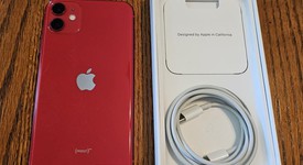 Good
													Apple iPhone 11 - Unlocked, Red, 64 GB, A2111, photo 1 of 5