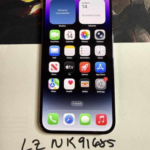 Apple iPhone 14 Pro Max - Unlocked, 128 GB, Purple, A2651