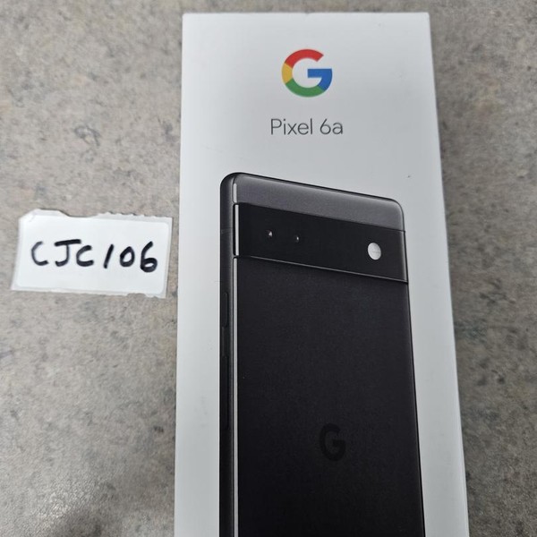 Google Pixel 6a - TracFone, Charcoal, 128 GB, 6 GB, GX7AS
