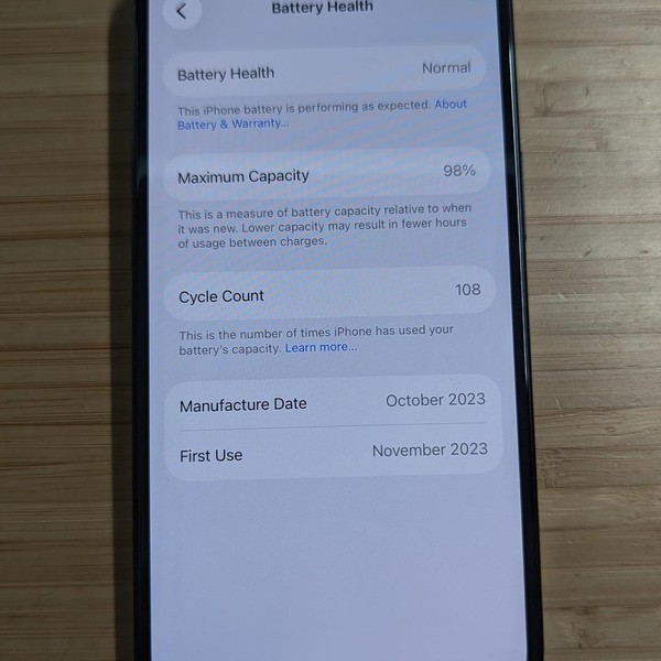 Apple iPhone 15 - Unlocked, 128 GB, Black, A2846