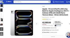 New
													Apple iPad Pro 11" (M4) 2024 - Unlocked, Black, 2 TB, 16 GB, A2837, Nano-texture Glass, photo 3 of 5