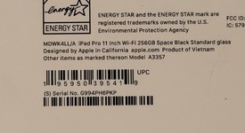 New
													Apple iPad Pro 11" (M5) 2025 - Wi-Fi, Apple M5 10-Core, Space Black, 256 GB, A3357, Standard Glass, photo 1 of 4