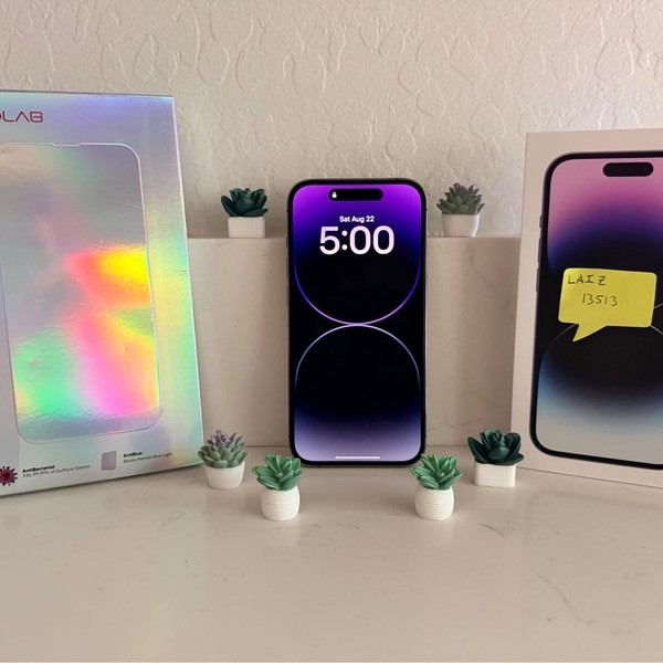 Apple iPhone 14 Pro - Unlocked, 256 GB, Purple, A2650