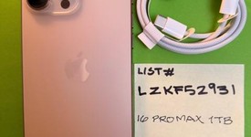 Mint
													Apple iPhone 16 Pro Max - Unlocked, Desert, 1 TB, A3084, photo 2 of 6