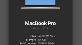 Mint
													MacBook Pro 2021 - 16" - Apple M1 Max, Gray, 2 TB, 64 GB, photo 2 of 17