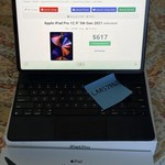 Fair Apple iPad Pro 12.9 inch 5th Gen 2021 - Unlocked, Gray, 128 GB