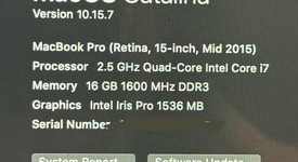 Good
													MacBook Pro 2015 (Retina) - 15" - Silver, 512 GB, 16 GB, photo 4 of 15