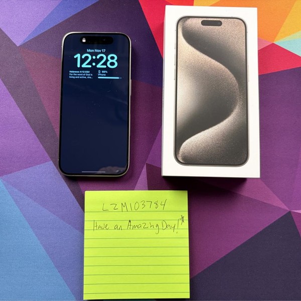 Apple iPhone 15 Pro - Unlocked, 256 GB, Natural, A2848