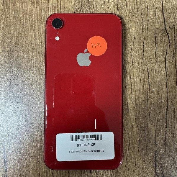 Apple iPhone Xr - Unlocked, 64 GB, Red, A1984