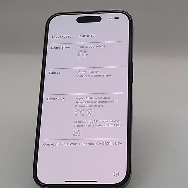 Apple iPhone 14 Pro - Unlocked, 128 GB, Black, A2650