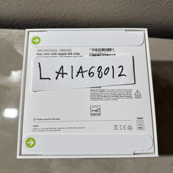 Mac Mini 2024 - 256 GB, 16 GB, Apple M4