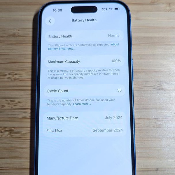 Apple iPhone 16 - AT&T, 128 GB, Ultramarine, A3081
